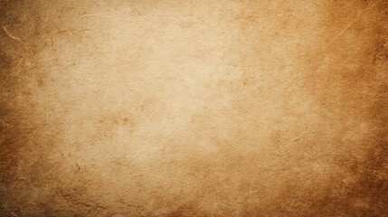 Fototapeta premium A rustic, textured background resembling aged parchment or vintage paper, with warm sepia tones and a slightly darker vignette effect, blurred background