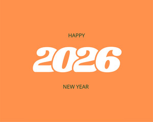 Set of 2026 Happy New Year logo text design. 2026 number design template. Collection of 2026 Happy New Year card, cover, poster. 2026 card set, blue New Year card collection, vector poster