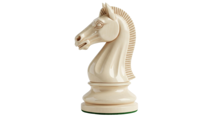 Isolated Knight chess piece for strategic thinking, leadership, strategy, planning game