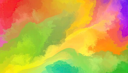 Abstract colorful watercolor wash