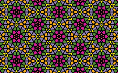 Fabric pattern Modern abstract exotic flowers pattern. Juicy colors botanical contemporary seamless pattern. Hand drawn unique print.