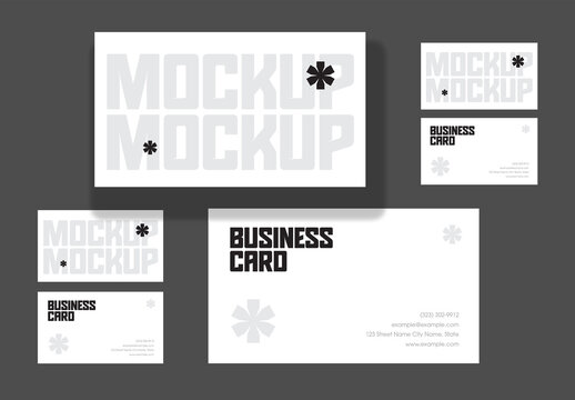 Bold Business Card Mockup Collection