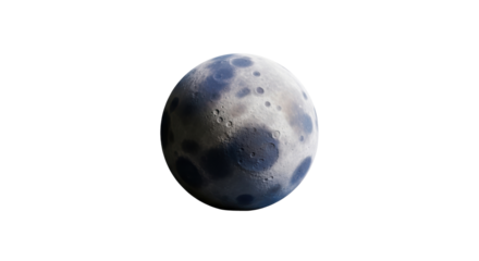 Isolated Celestial Sphere Lunar Globe Cratered Moon Gray Sphere Astronomy Orb Planet Nature