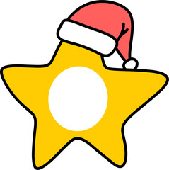 아이들 얼굴을 합성할 수 있는 크리스마스 별 모양 프레임, 따뜻한 겨울 기념일 카드 및 가족 추억을 위한 디자인 배경