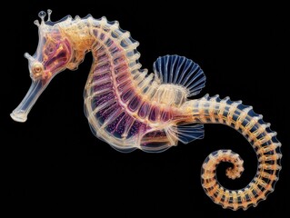 Transparent Seahorse Digital Artwork