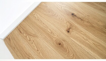 Close-up of light beige hardwood floors