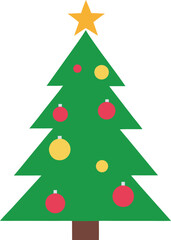 christmas tree vector illustration