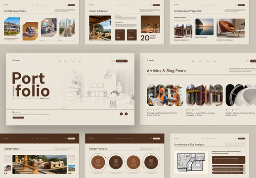 Modern and Elegant Architecture Portfolio Presentation Template