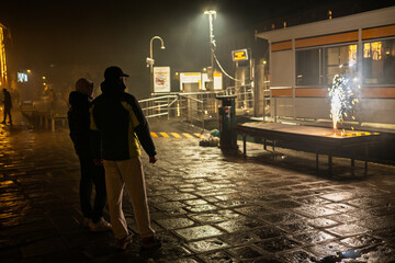 Venetians celebrate New Year’s Eve with fireworks in Cannaregio
