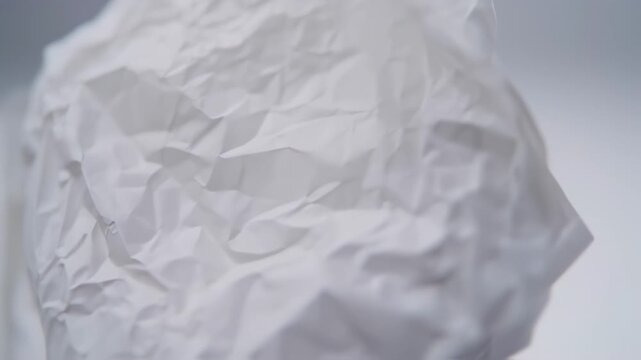 Crumpled white paper texture