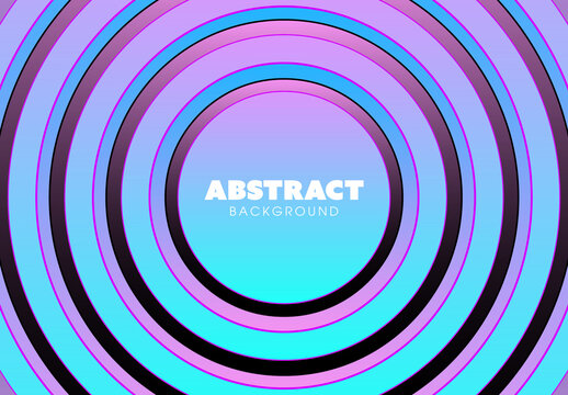 Vibrant Abstract Circles Background Design