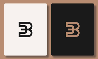 MB Letter Monogram Logo Design