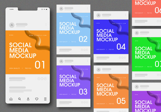 Modern Social Media Post Mockup Template