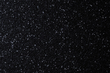 Black Glitter Texture Background with Subtle Sparkle