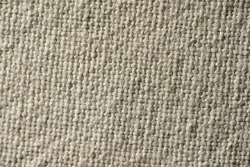 Beige Woven Fabric Texture Close-Up Background