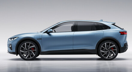Sleek Blue SUV with Sporty Wheels A Modern Vehicle Design for Urban Mobility