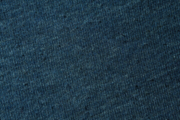 Close-Up of Heathered Blue Knitted Fabric Texture