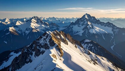 Majestic mountain range panorama (2)