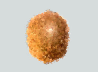 Kiwi estilo abstracto