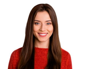 Close up photo of cheerful positive girl feel she is cool smart entrepreneur want success on work stare wear good look clothes isolated over yellow color background