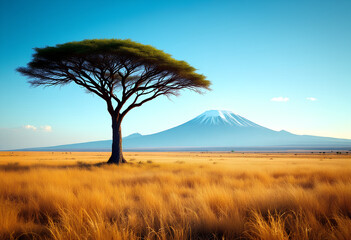 lonely tree in the field
