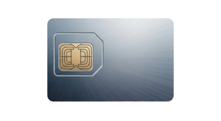 Isolated Micro SIM card ready to use for phone or tablet communication in modern tech era