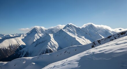 Obraz premium Snowy Mountains.