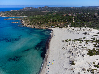 Aerial view of Rena Majore beach