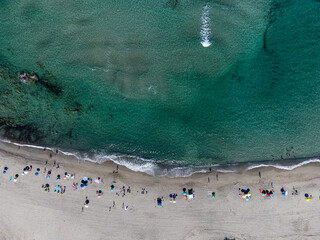 Aerial view of Rena Majore beach