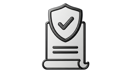 Isolated document security, illustration for data protection, reliable services and contract