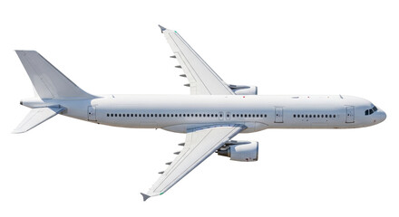 Isolated passenger airplane commercial aviation aircraft air transport carrier flight airline
