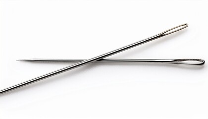 Sewing Needle Isolated On White Background