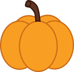 Orange Autumn Pumpkin