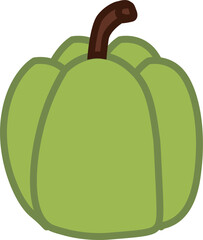 Green Autumn Pumpkin