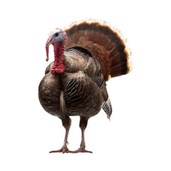 Majestic Turkey Display isolated on transparent background