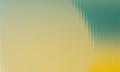 Yellow and Teal Frosted Glass Texture With Vertical Ribbed Pattern abstract background