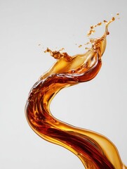 Liquid pouring, against a plain backdrop, drink promo, motion blur, beverage, flow