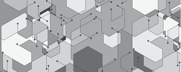 Abstract polygonal background technology concept, futuristic background