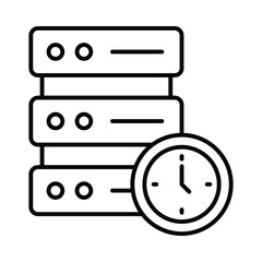 scheduled maintenance Vector Icon which can easily modify or edit