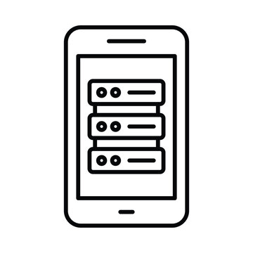 App database Vector Icon which can easily modify or edit
