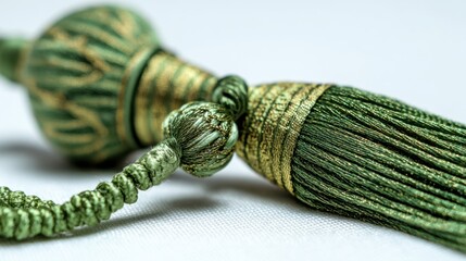Elegant green tassel decoration