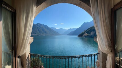 Lake view from Italy balcony