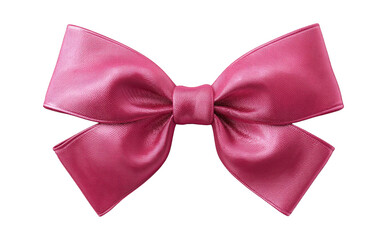 pink bow isolated on white background
