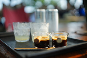 two glasses of champagne