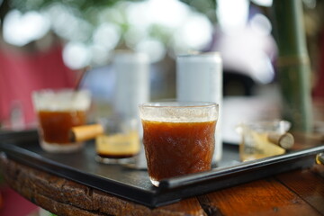 coffee in a cafe