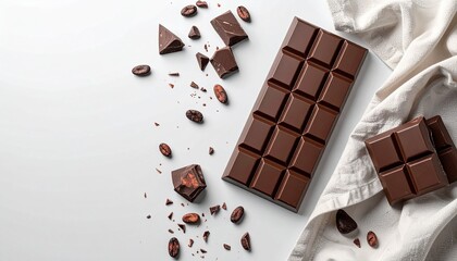 Ultra realistic chocolate packaging mockup with clean negative space. AI generated