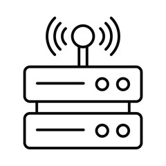 Modem Vector Icon which can easily modify or edit