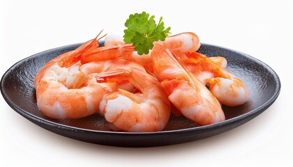 Delicious Cooked Shrimp Prawn Seafood Ready To Eat Appetizer Ingredient Fresh Food Cuisine Isolated Culinary Isolated On Transparent Background