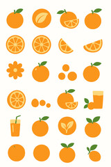 set of oranges
