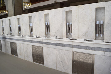 Wash stand in the mosque, Saudi Arabia